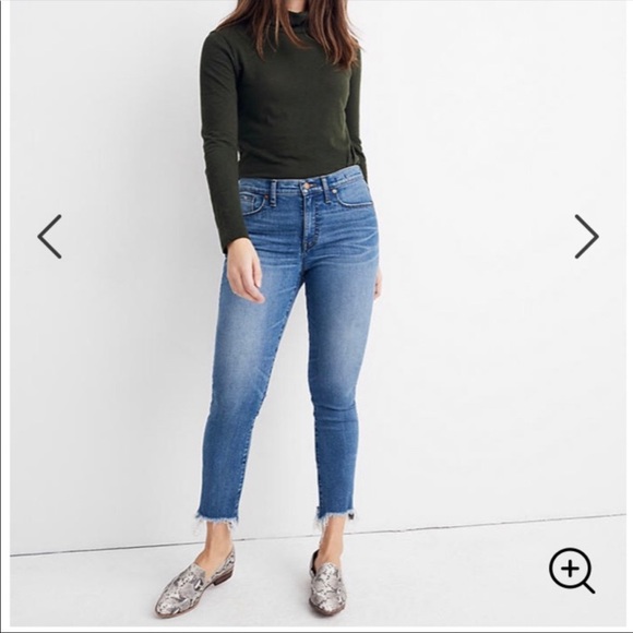 Madewell 9” high rise skinny crop deconstructed 31 - Picture 1 of 8